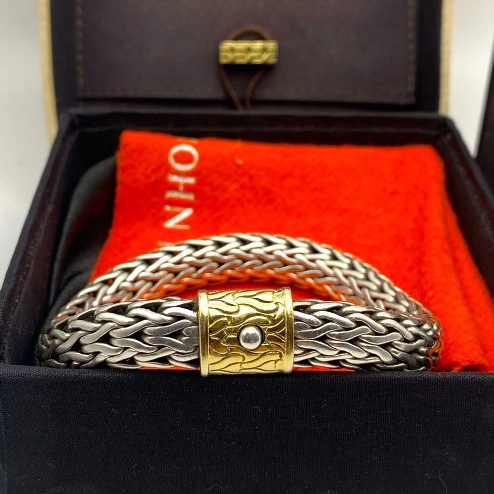 John Hardy Classic Chain Bracelet with Gold
